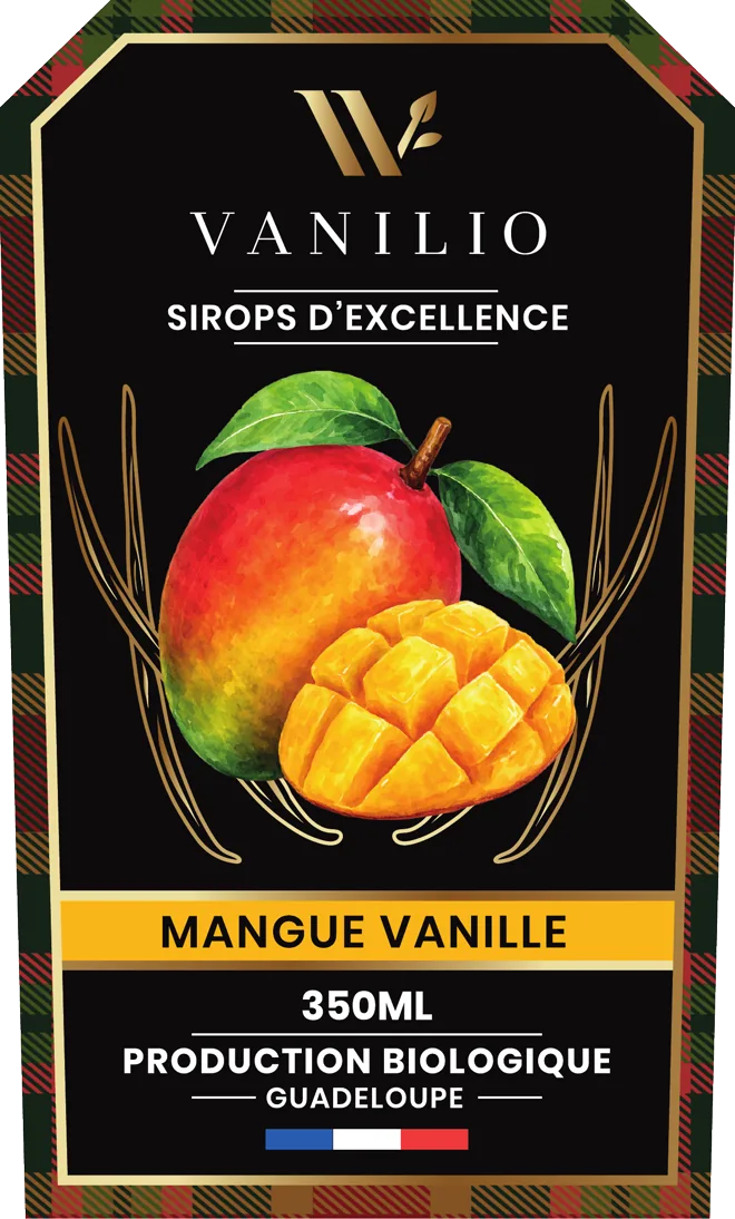 Étiquette Vanilio Mangue Vanille